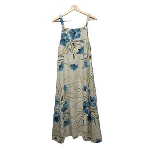 Vintage AsiaCraft 90's House Dress Boho Sleeveless Maxi Size S Small Hawaiian